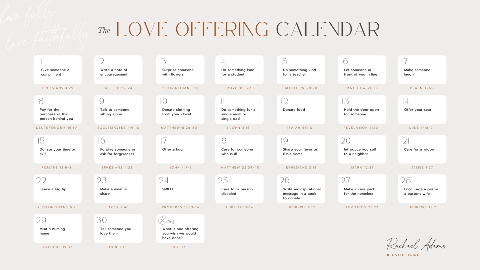Love Offering Calendar 2022 UPDATED
