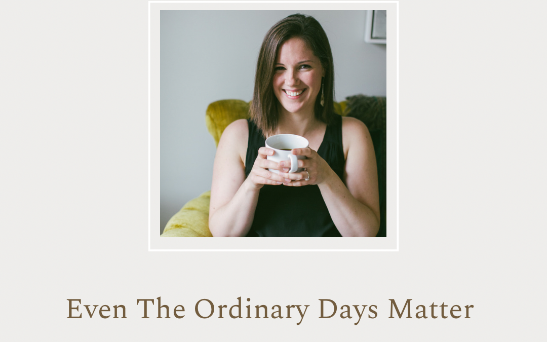 Even The Ordinary Days Matter by Sarah J. Hauser 