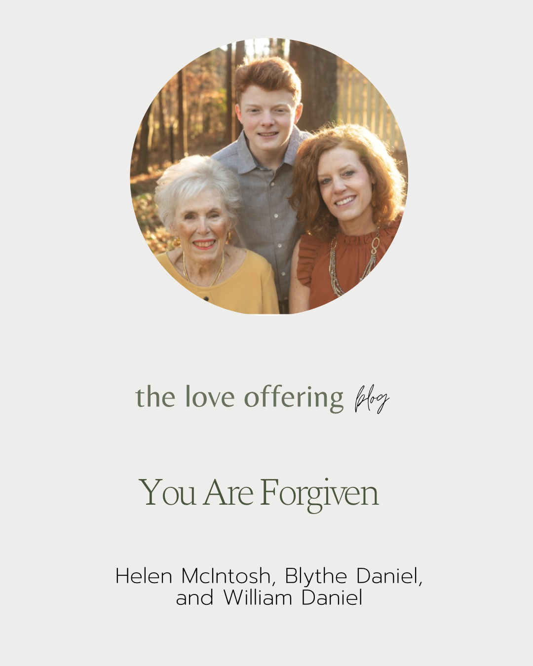 You Are Forgiven by Helen McIntosh, Blythe Daniel, and William Daniel